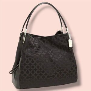 Coach 26448 Madison Phoebe Black Shoulder Bag